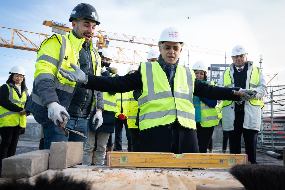 Affordable homes being built in London fall to lowest level since Sadiq Khan's eight years at City Hall